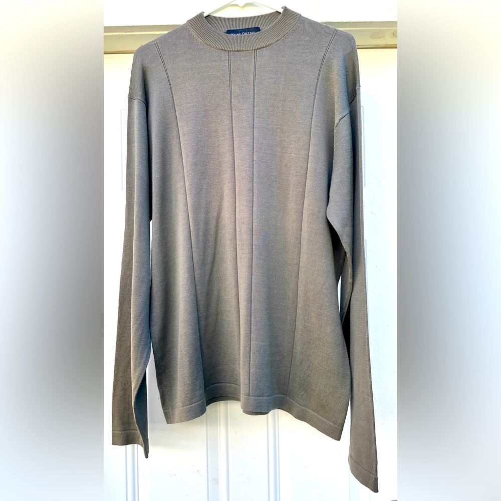 Silk & Cotton Blend Men's Sweater by Wayne Gretzky - Size Lg